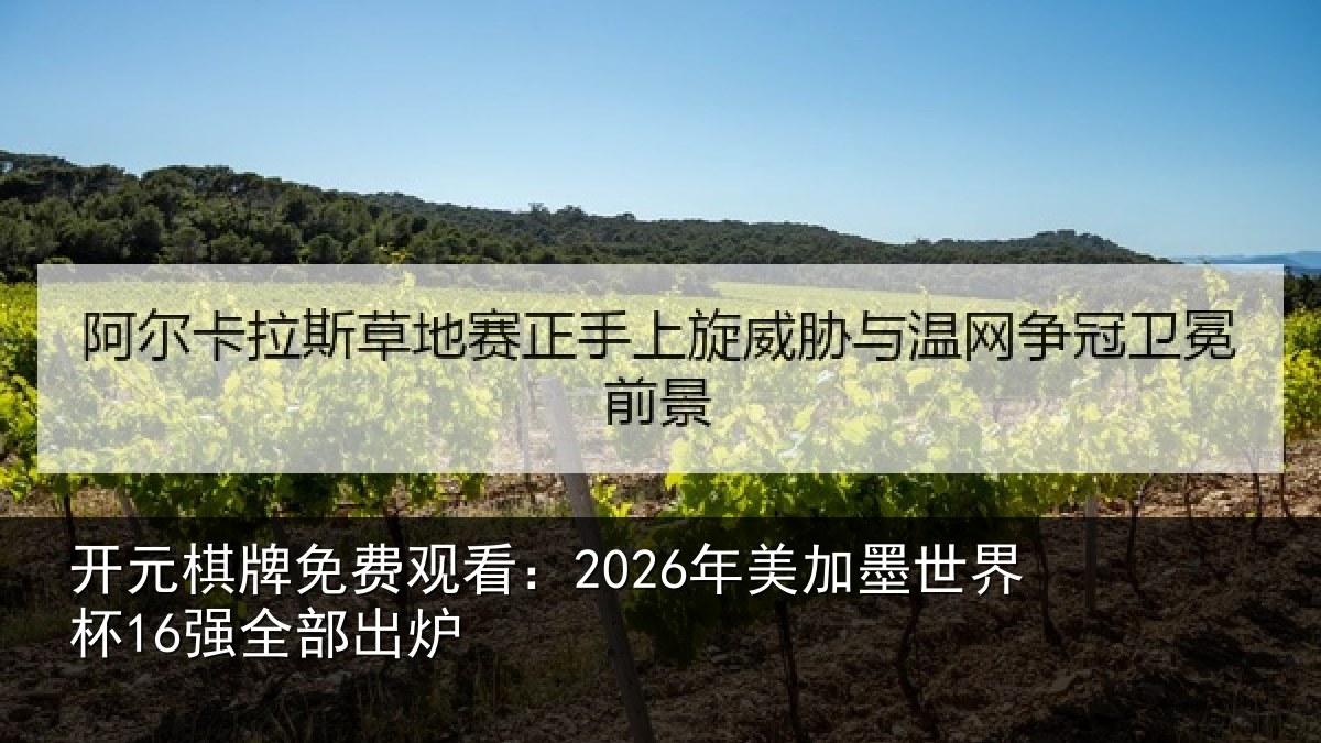 开元棋牌免费观看:2026年美加墨世界杯16强全部出炉